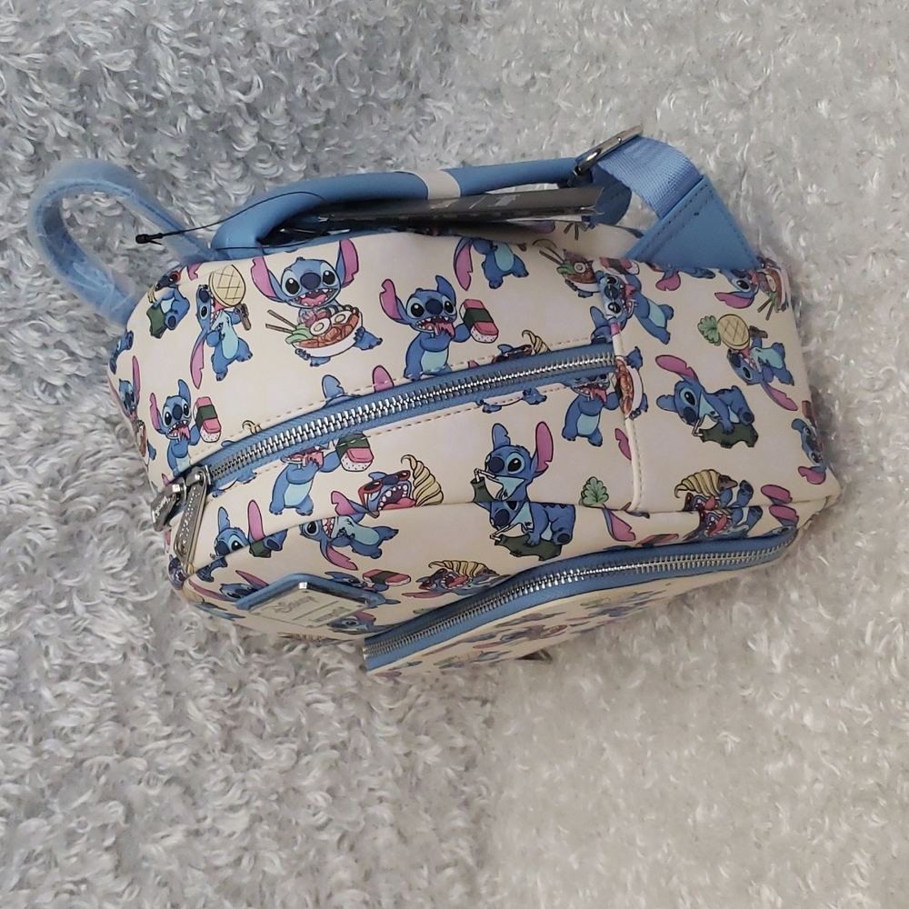 NWT Loungefly Lilo and Stitch Foodie mini backpack and cardholder - Picture 4 of 16